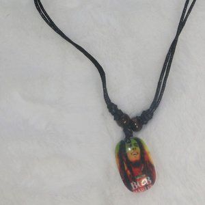Bob Marley Adjustable Pendant Necklace (Unisex)